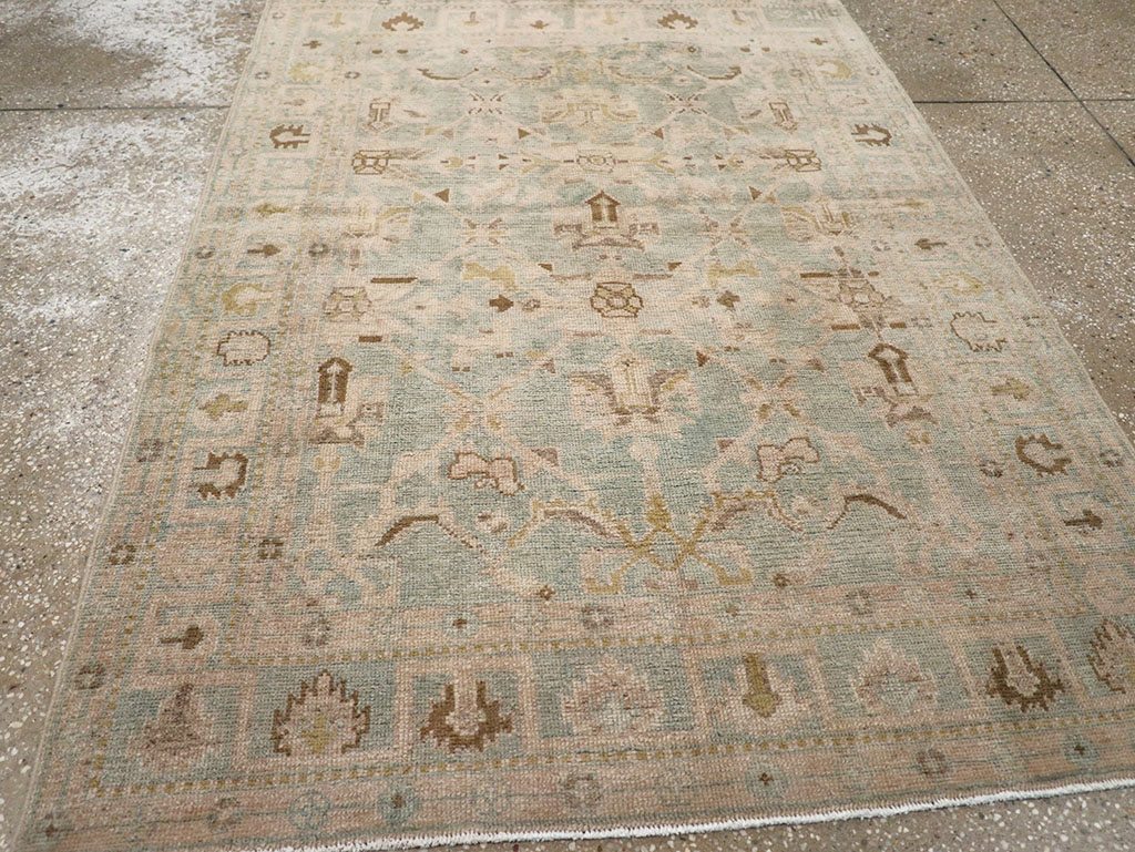Vintage Persian Malayer Throw Rug, No.32899 - Galerie Shabab
