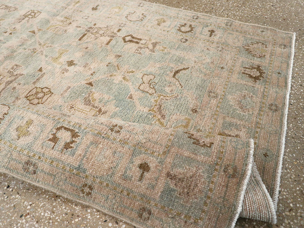 Vintage Persian Malayer Throw Rug, No.32899 - Galerie Shabab