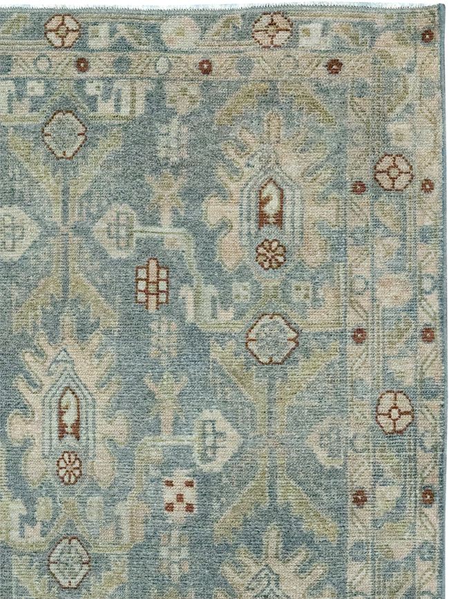 Vintage Persian Malayer Throw Rug, No.32900 - Galerie Shabab