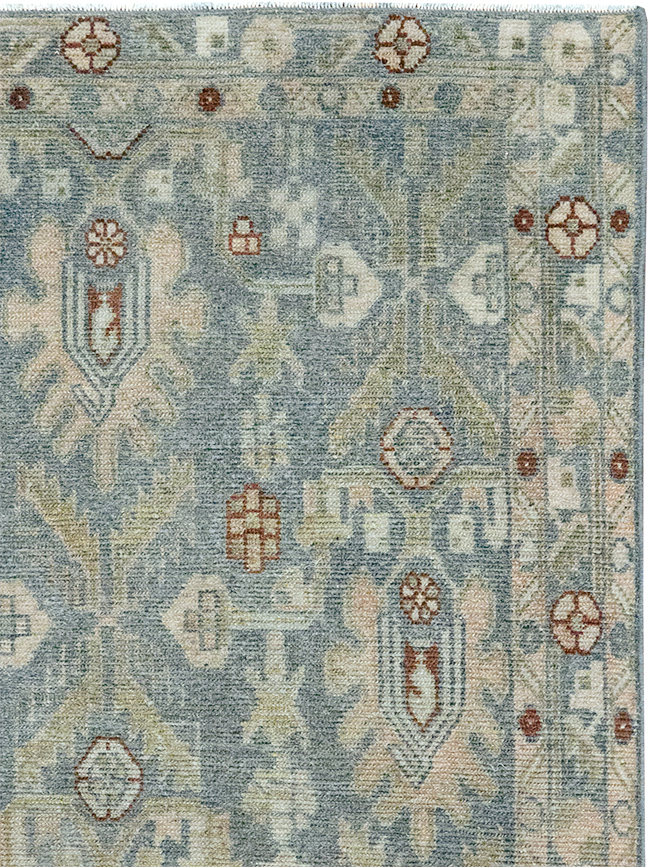 Vintage Persian Malayer Throw Rug, No.32900 - Galerie Shabab
