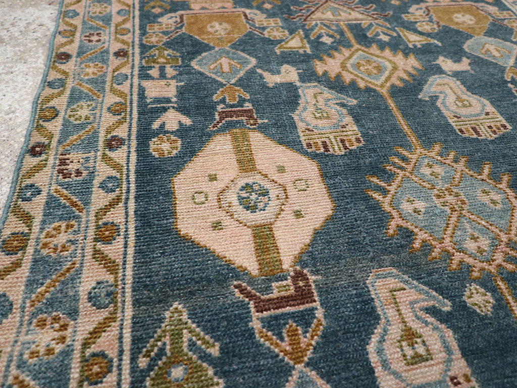 Vintage Persian Malayer Throw Rug, No.32901 - Galerie Shabab