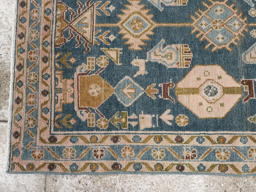 Vintage Persian Malayer Throw Rug, No.32901 - Galerie Shabab