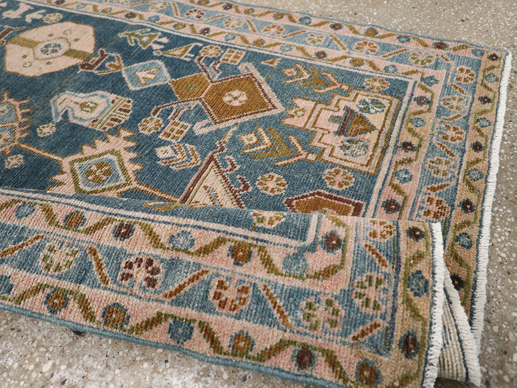 Vintage Persian Malayer Throw Rug, No.32901 - Galerie Shabab