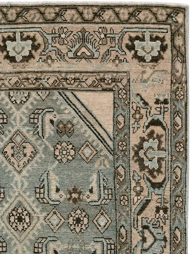 Vintage Persian Malayer Throw Rug, No.32902 - Galerie Shabab