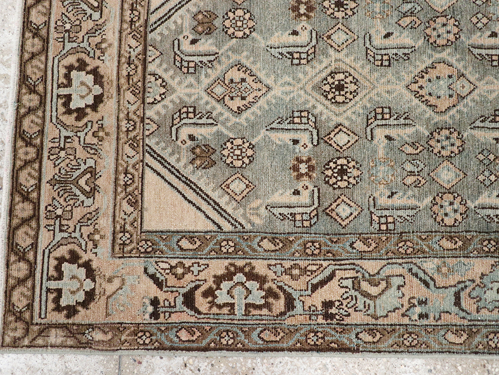 Vintage Persian Malayer Throw Rug, No.32902 - Galerie Shabab