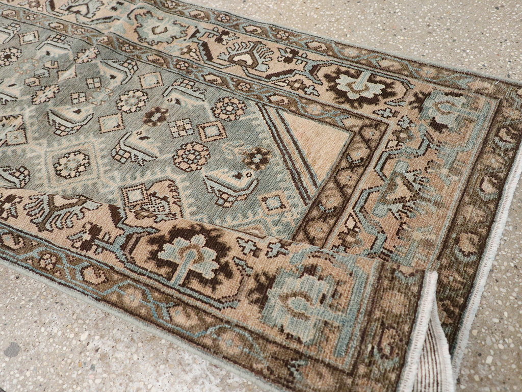 Vintage Persian Malayer Throw Rug, No.32902 - Galerie Shabab