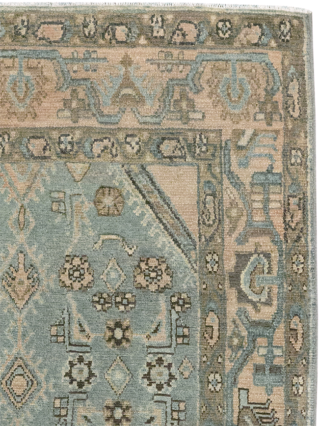 Vintage Persian Malayer Throw Rug, No.32903 - Galerie Shabab