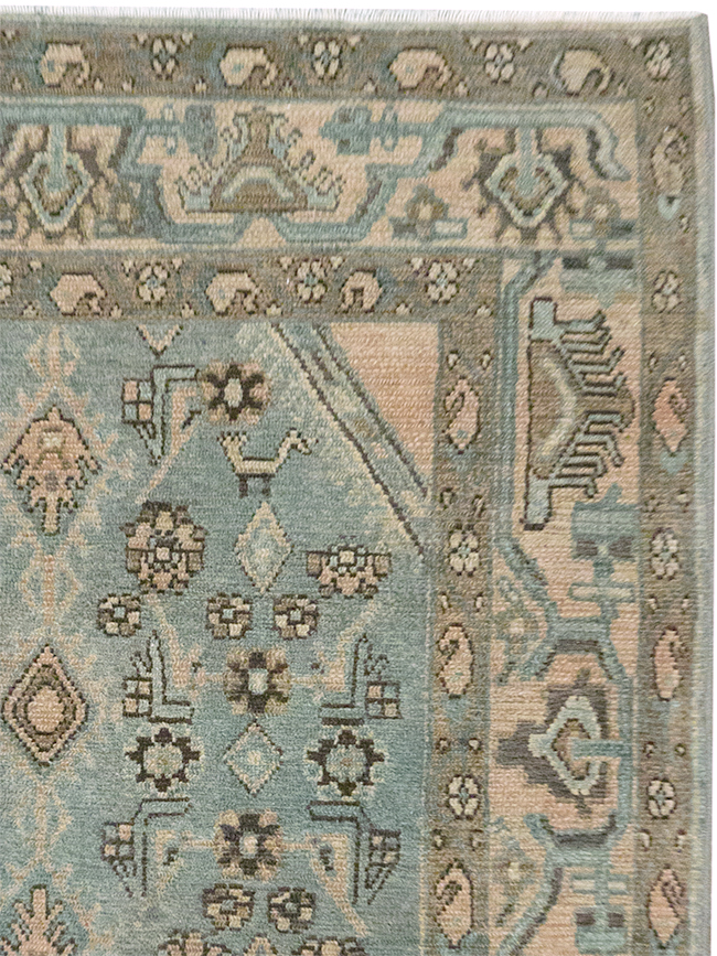 Vintage Persian Malayer Throw Rug, No.32903 - Galerie Shabab