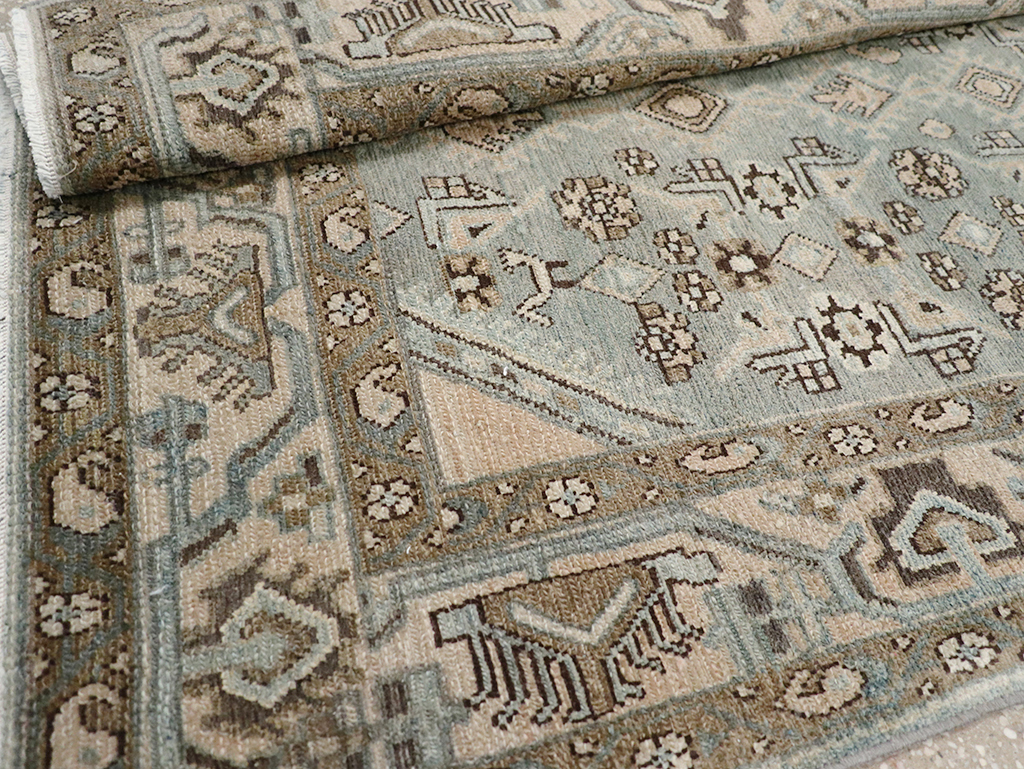 Vintage Persian Malayer Throw Rug, No.32903 - Galerie Shabab