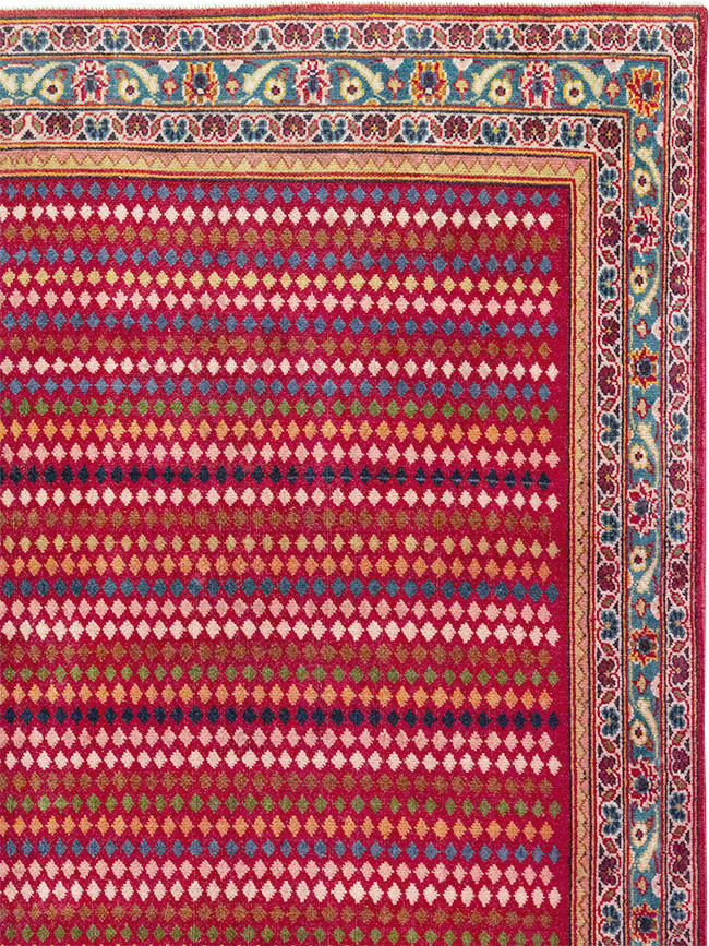 Vintage Persian Kashan Accent Rug, No.32905 - Galerie Shabab