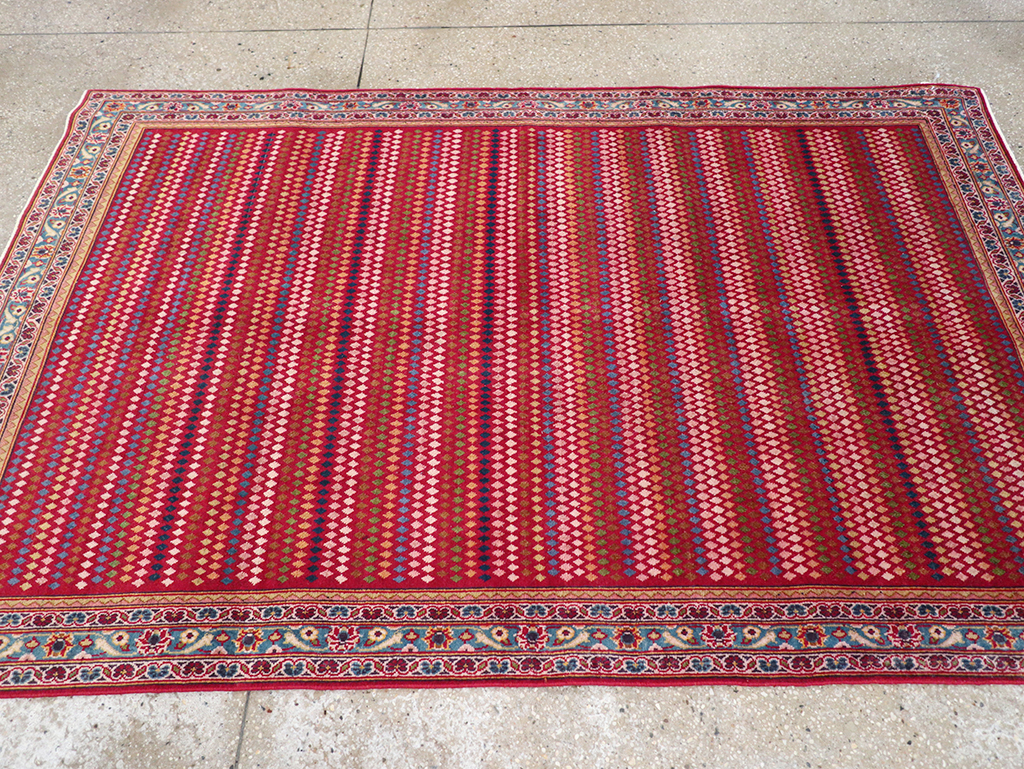 Vintage Persian Kashan Accent Rug, No.32905 - Galerie Shabab