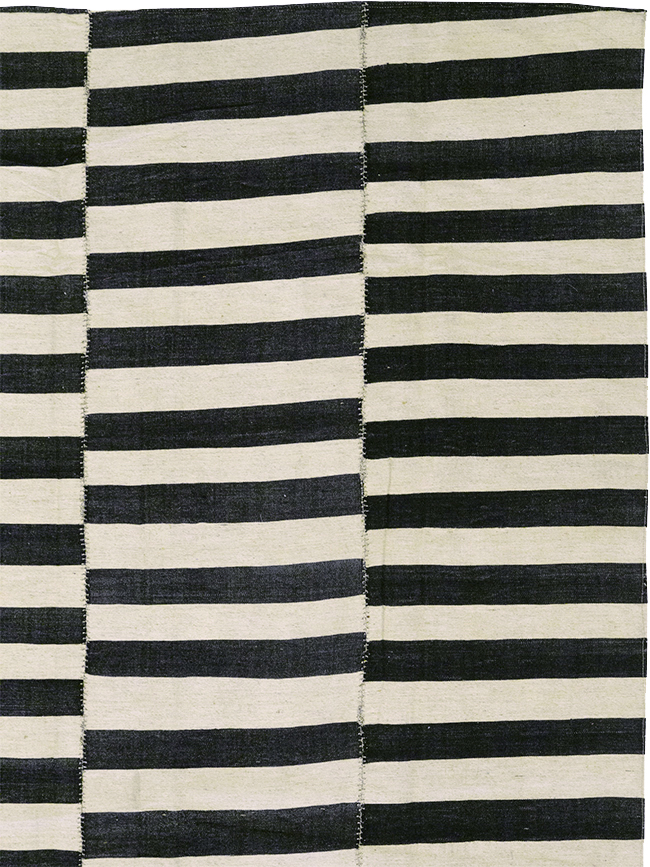 Modern Persian Flatweave Kilim Large Room Size Carpet, No.32917 - Galerie Shabab