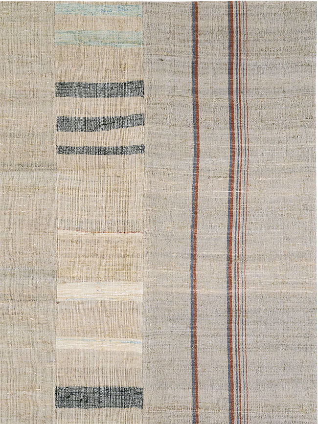 Vintage Turkish Flatweave Room Size Carpet, No.32920 - Galerie Shabab