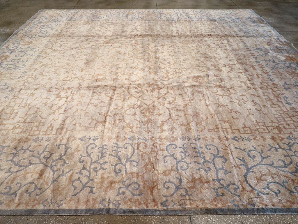 Modern Indian Khotan Large Square Room Size Carpet, No.32928 - Galerie Shabab