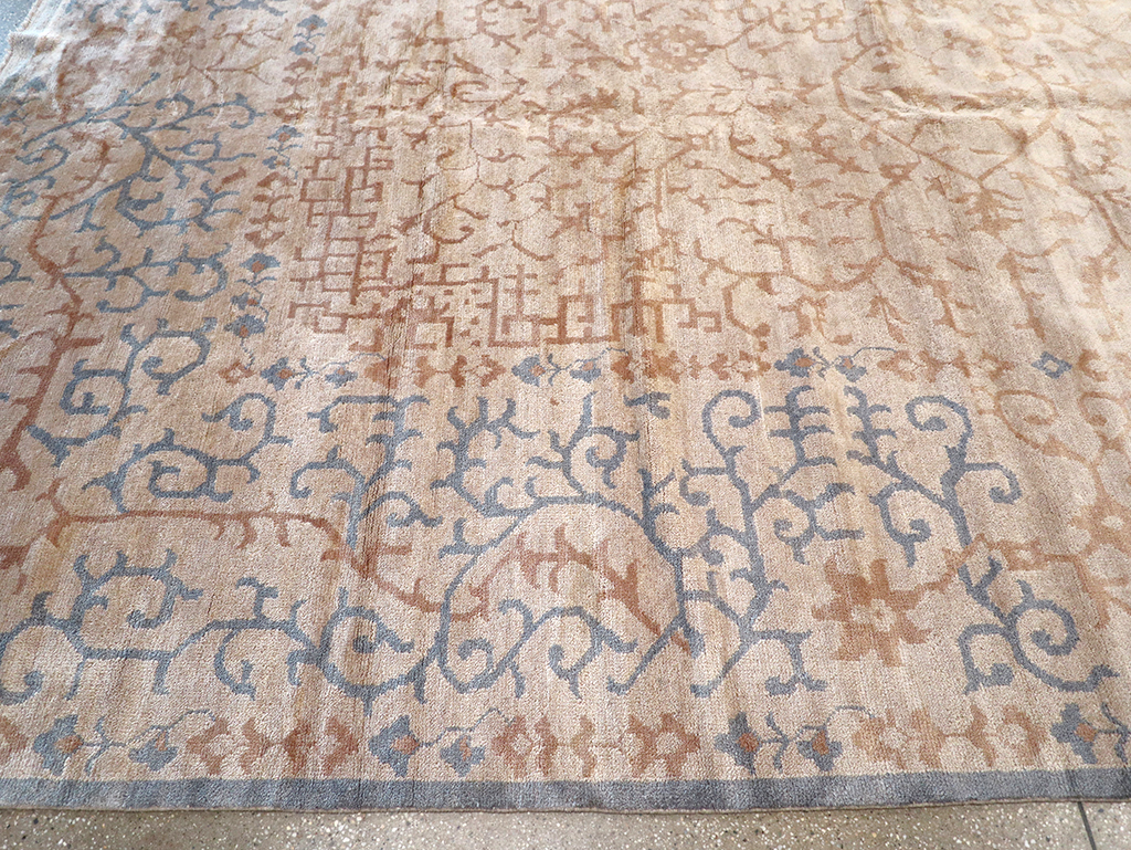 Modern Indian Khotan Large Square Room Size Carpet, No.32928 - Galerie Shabab