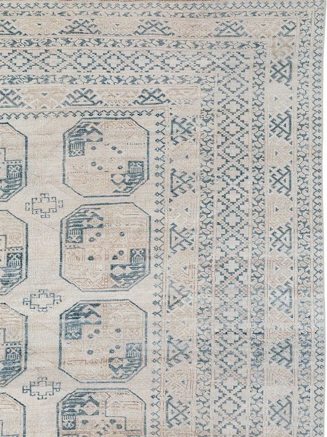Vintage Central Asian Turkoman Room Size Carpet, No.32945 - Galerie Shabab