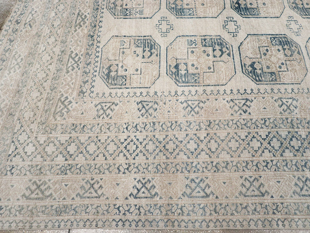 Vintage Central Asian Turkoman Room Size Carpet, No.32945 - Galerie Shabab