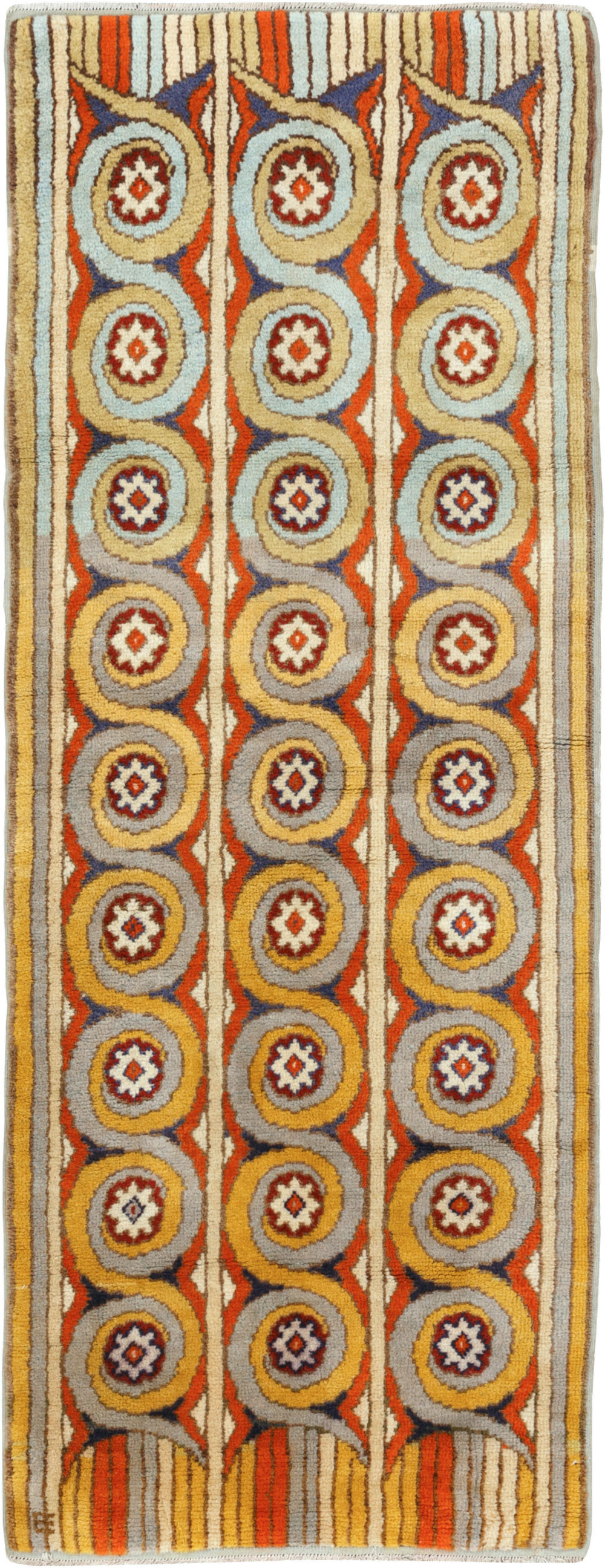 Vintage European Art Deco Rug, No.32949 - Galerie Shabab