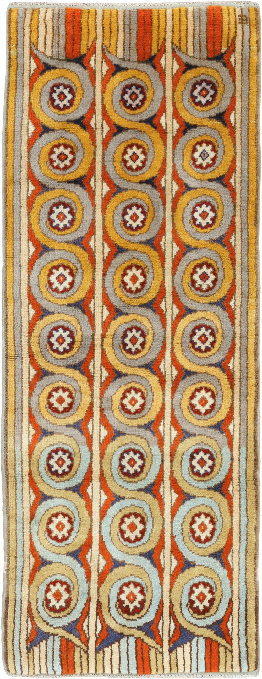 Vintage European Art Deco Rug, No.32949 - Galerie Shabab
