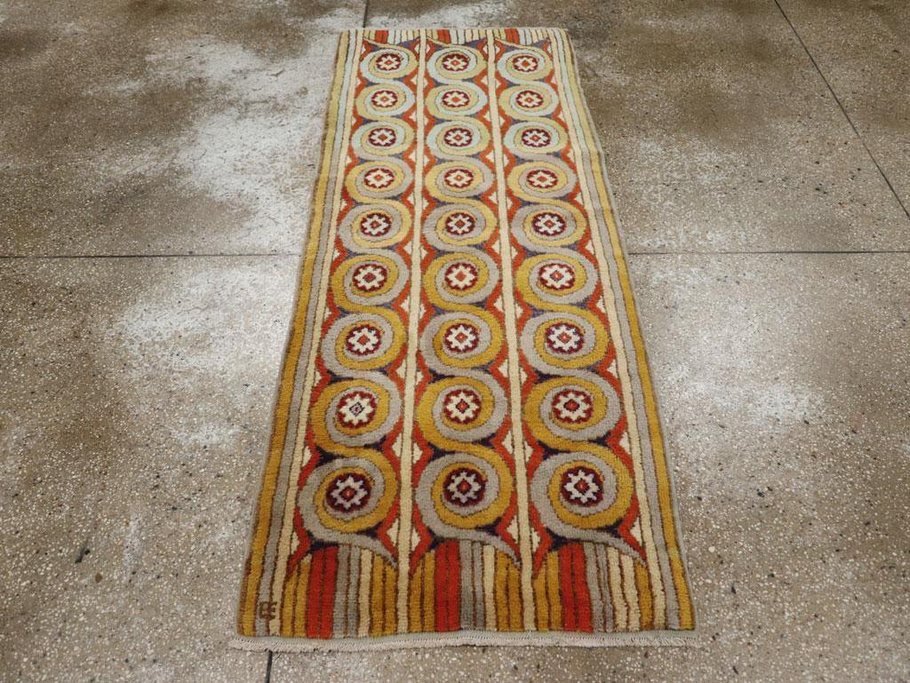 Vintage European Art Deco Rug, No.32949 - Galerie Shabab