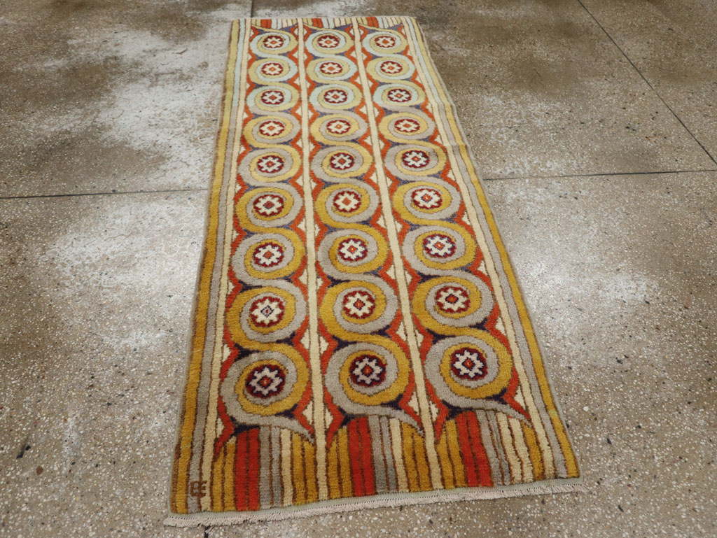 Vintage European Art Deco Rug, No.32949 - Galerie Shabab