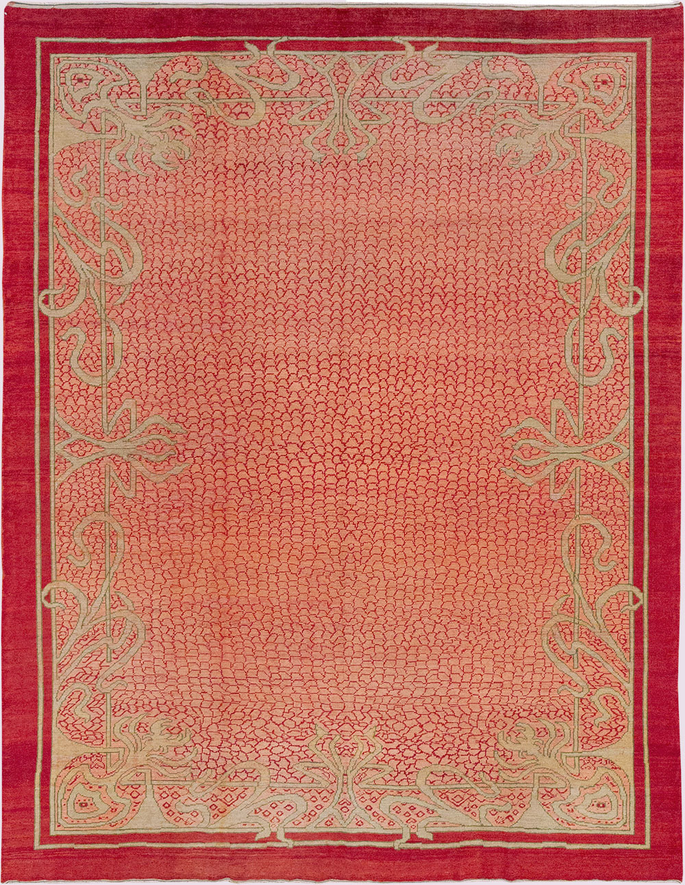 Antique Turkish Art Deco Room Size Carpet, No.32956 - Galerie Shabab