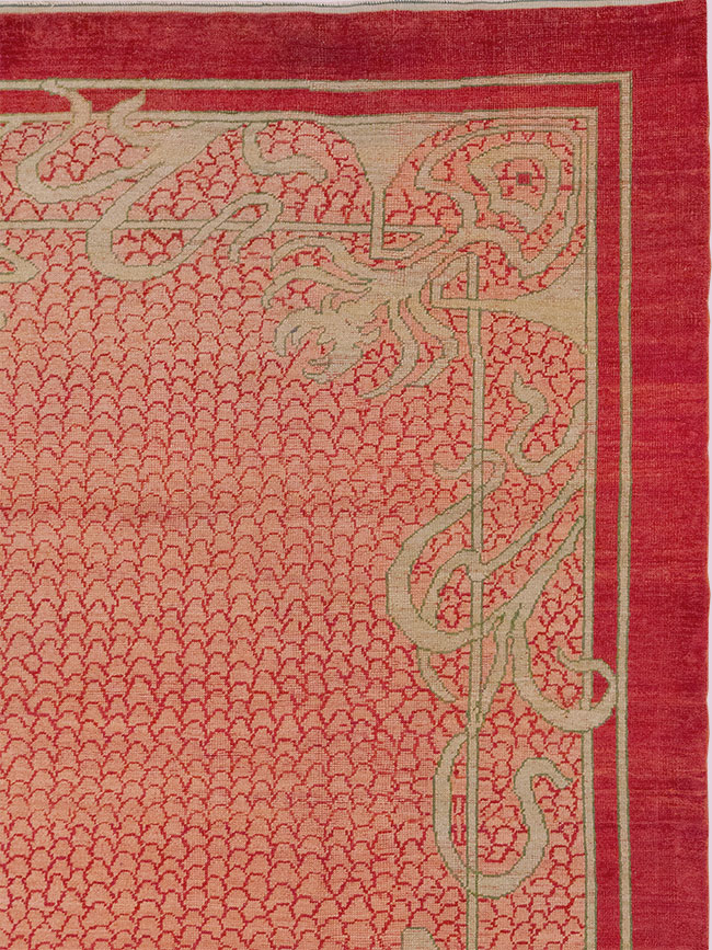 Antique Turkish Art Deco Room Size Carpet, No.32956 - Galerie Shabab