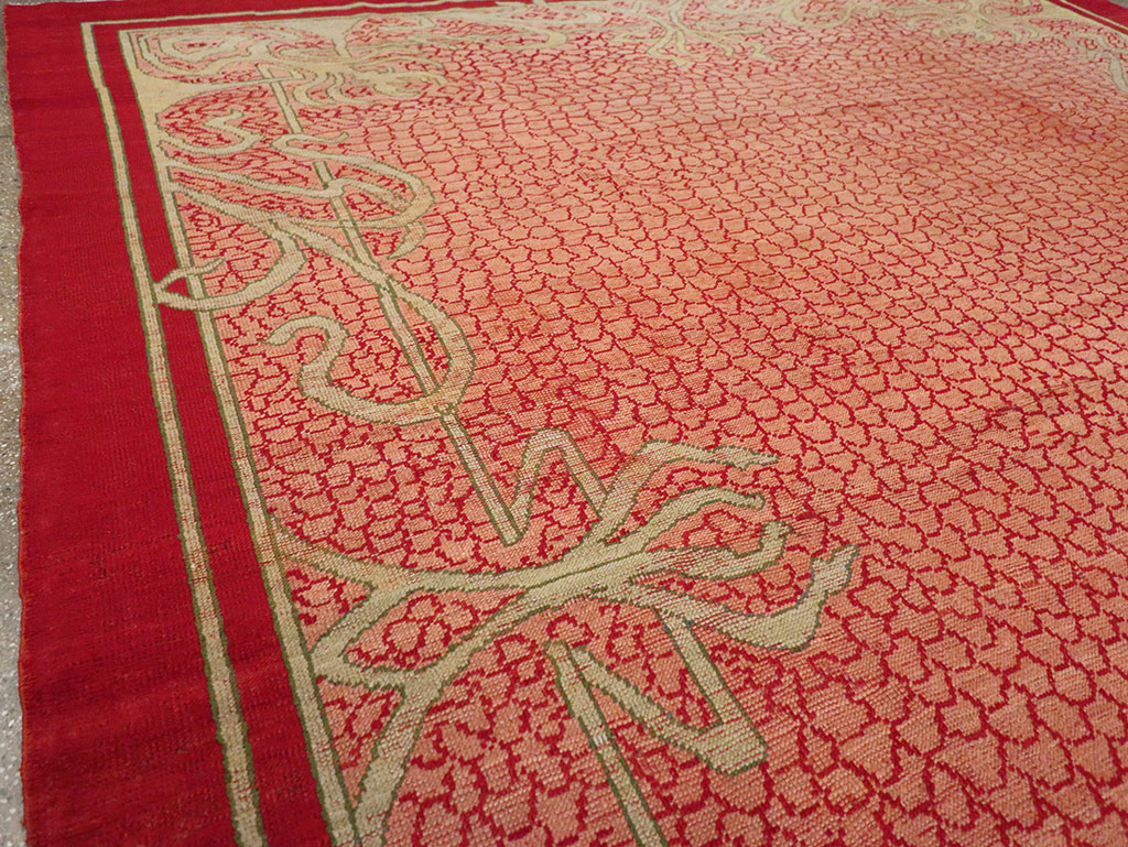 Antique Turkish Art Deco Room Size Carpet, No.32956 - Galerie Shabab