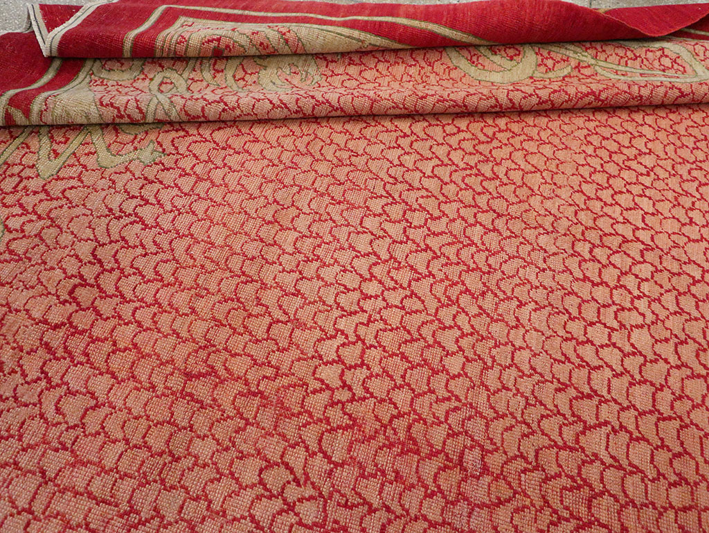 Antique Turkish Art Deco Room Size Carpet, No.32956 - Galerie Shabab