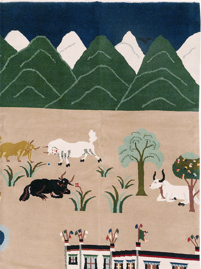 Modern Tibetan Pictorial Room Size Carpet, No.32957 - Galerie Shabab