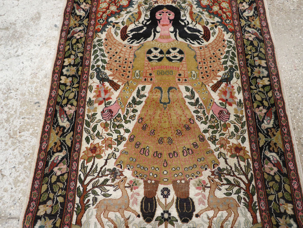 Vintage Indian Pictorial Rug, No.32966 - Galerie Shabab