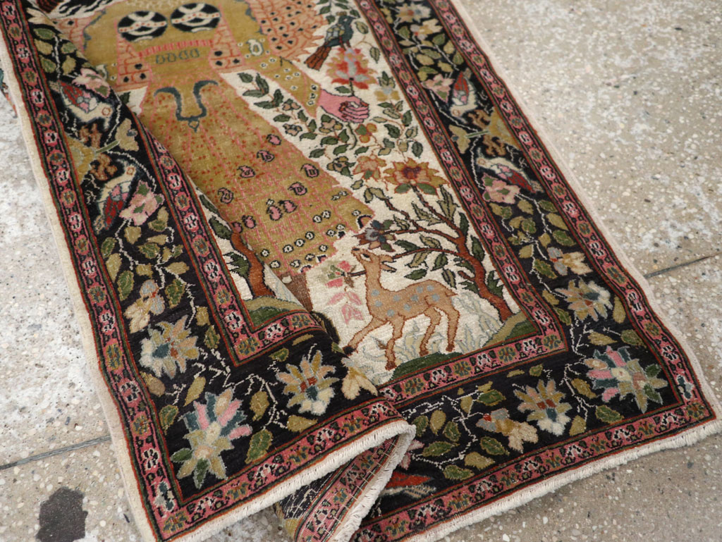 Vintage Indian Pictorial Rug, No.32966 - Galerie Shabab