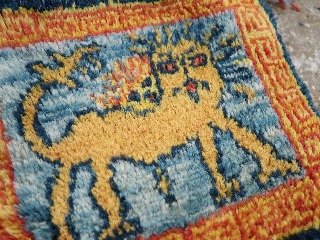 Vintage Persian Gabbeh Pictorial Bag, No.32967 - Galerie Shabab