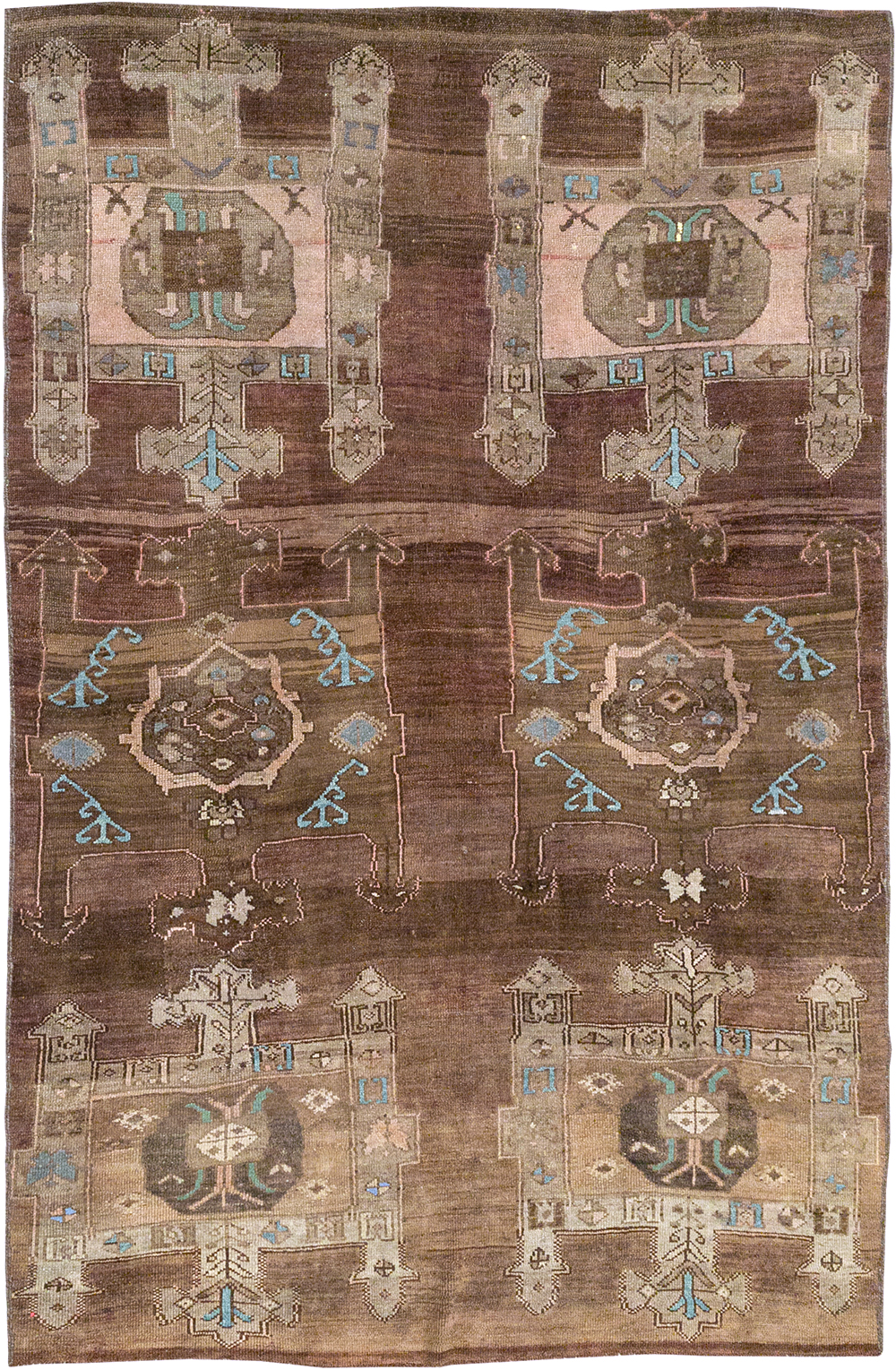 Vintage Turkish Anatolian Accent Carpet, No.32974 - Galerie Shabab