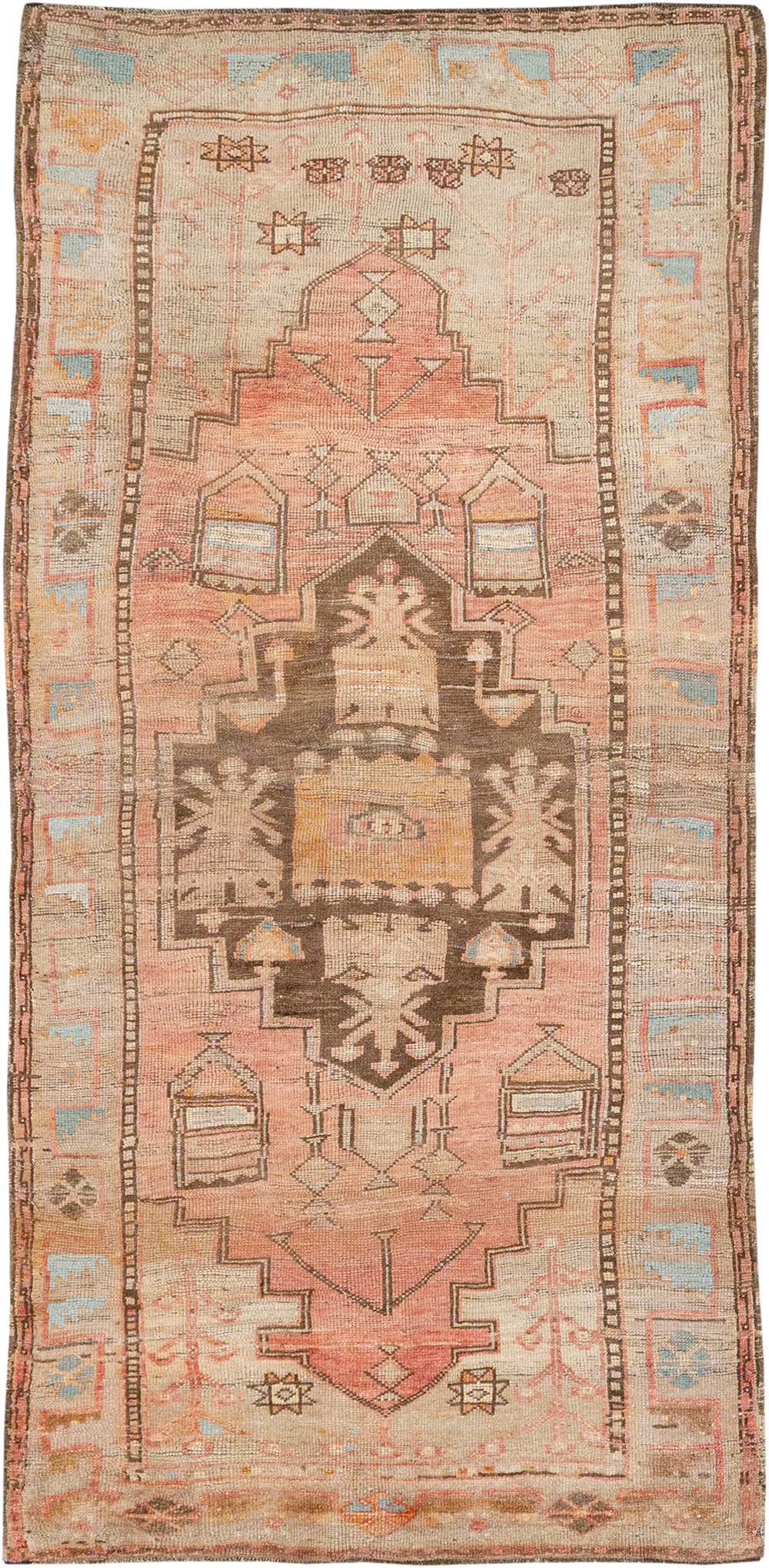 Vintage Turkish Anatolian Gallery Carpet, No.32976 - Galerie Shabab
