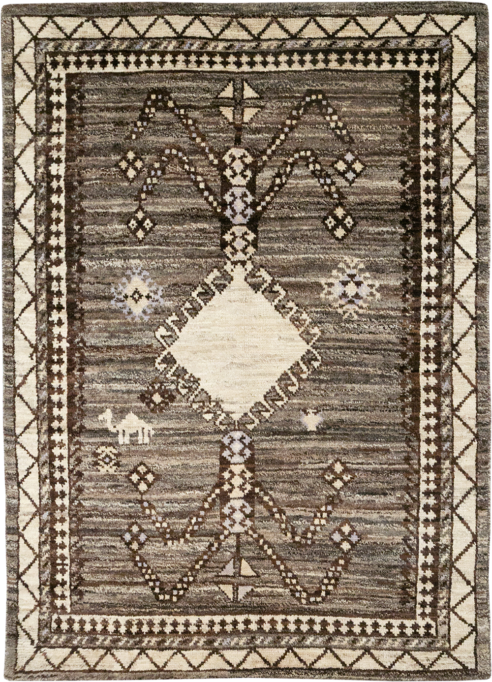 Modern Persian Gabbeh Accent Rug, No.32995 - Galerie Shabab