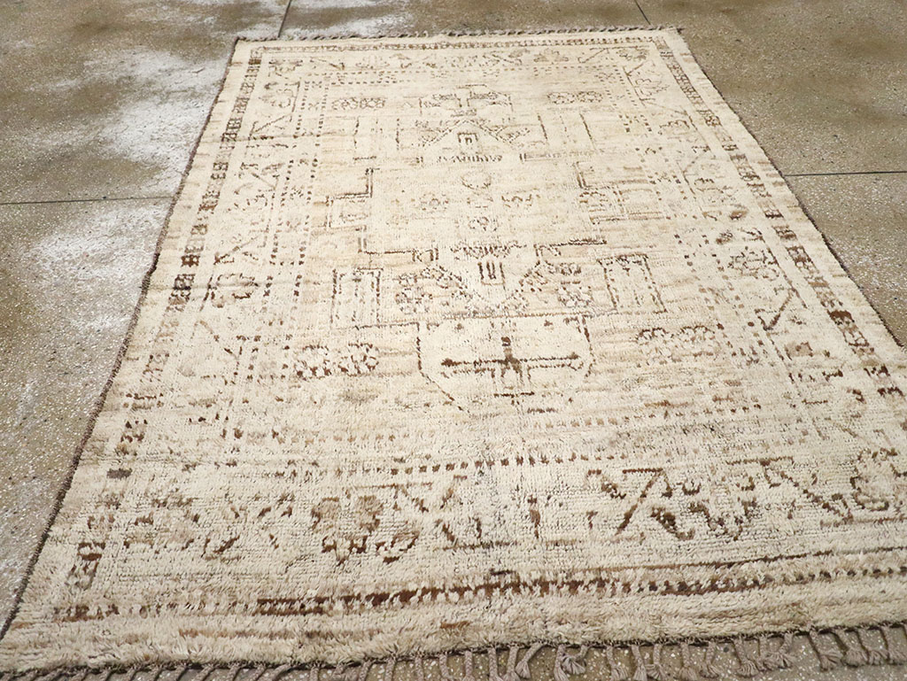Modern Persian Gabbeh Accent Rug, No.32996 - Galerie Shabab