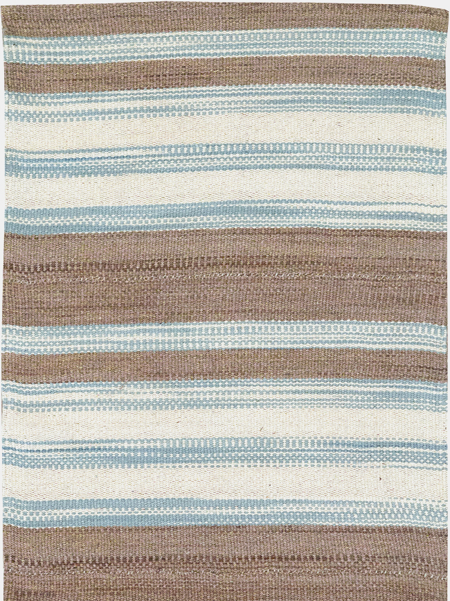 Modern Turkish Flatweave Kilim Runner, No.32998 - Galerie Shabab