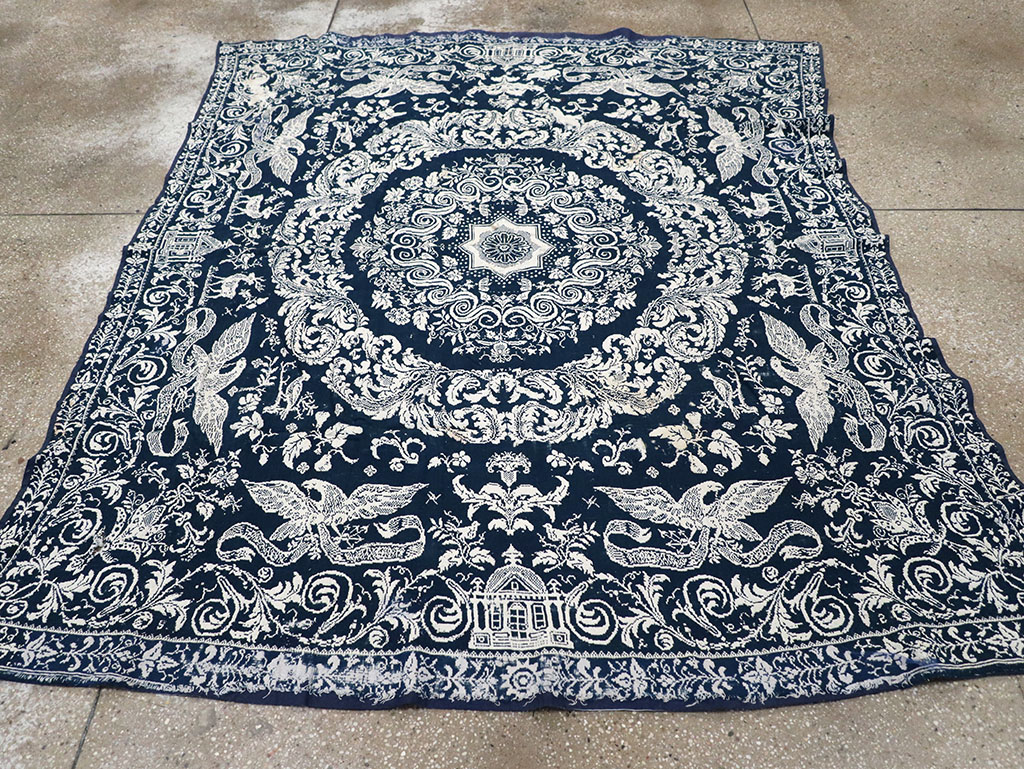 Antique American Coverlet, No.32999 - Galerie Shabab