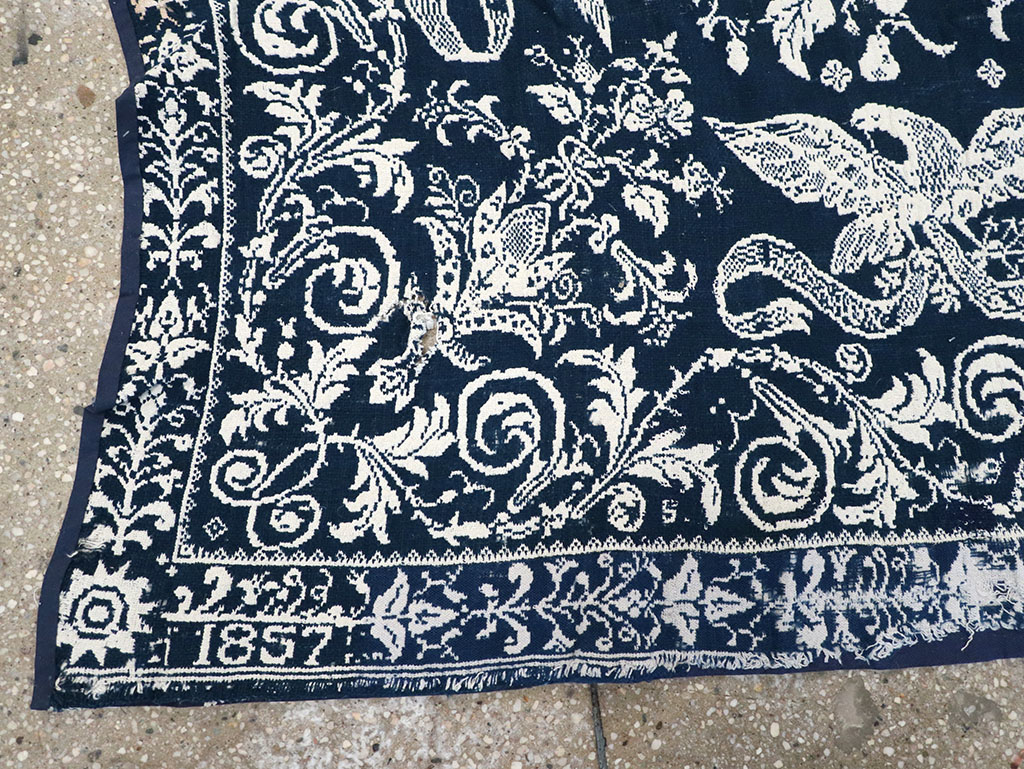 Antique American Coverlet, No.32999 - Galerie Shabab