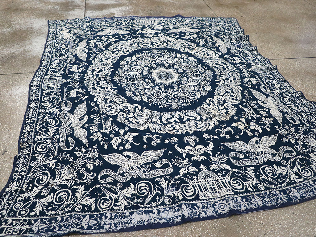 Antique American Coverlet, No.32999 - Galerie Shabab