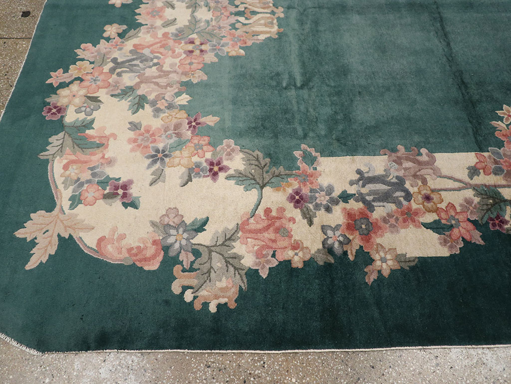 Vintage Chinese Art Deco Room Size Carpet, No.33001 - Galerie Shabab