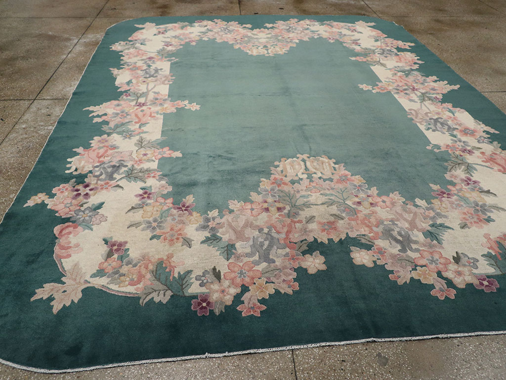 Vintage Chinese Art Deco Room Size Carpet, No.33001 - Galerie Shabab