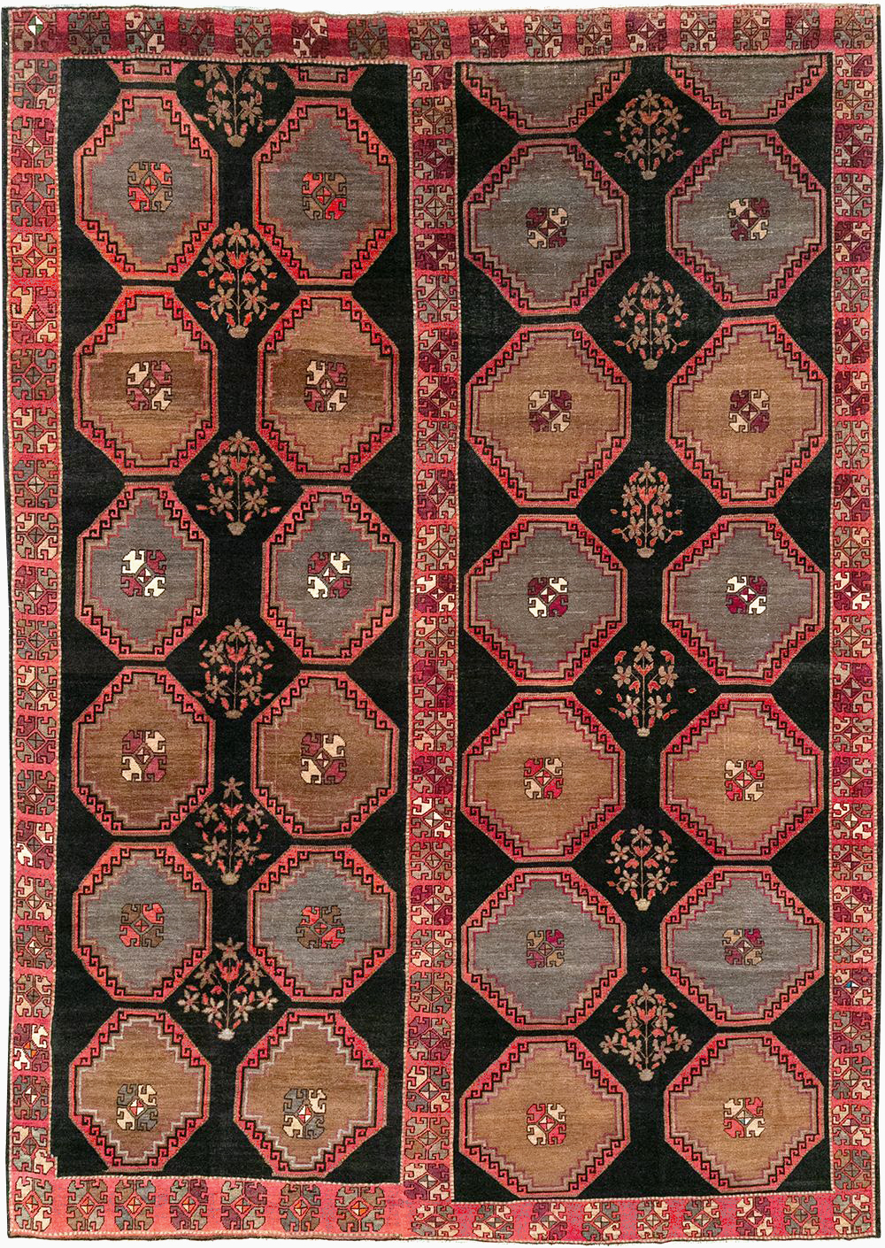 Vintage Turkish Anatolian Large Carpet, No.33004 - Galerie Shabab