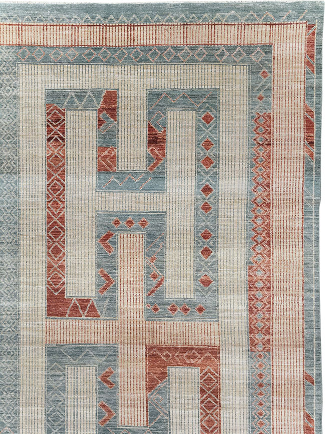 Modern East Turkestan Khotan Room Size Carpet, No.33007 - Galerie Shabab
