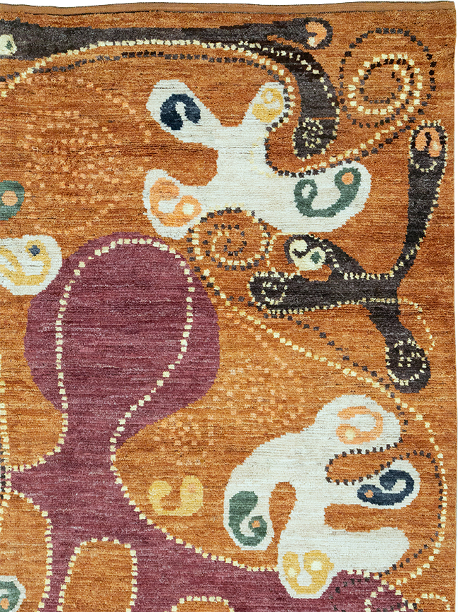 Modern Turkish Art Deco Room Size Carpet, No.33011 - Galerie Shabab