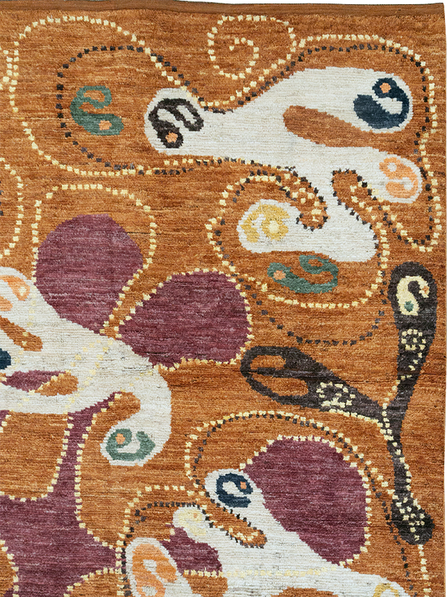 Modern Turkish Art Deco Room Size Carpet, No.33011 - Galerie Shabab