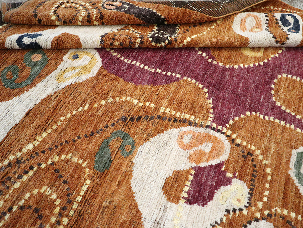 Modern Turkish Art Deco Room Size Carpet, No.33011 - Galerie Shabab