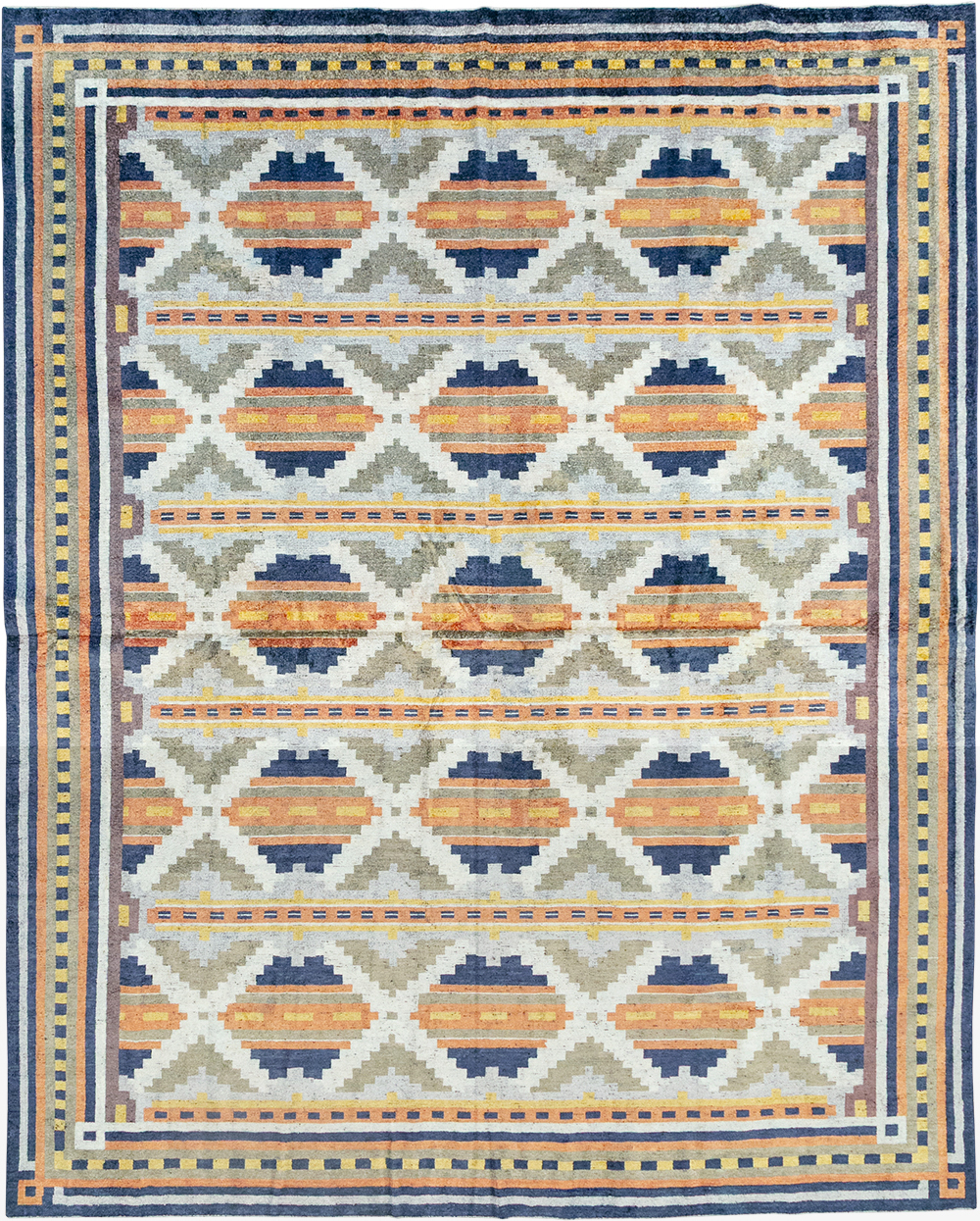Modern East Turkestan Silk Khotan Room Size Carpet, No.33013 - Galerie Shabab