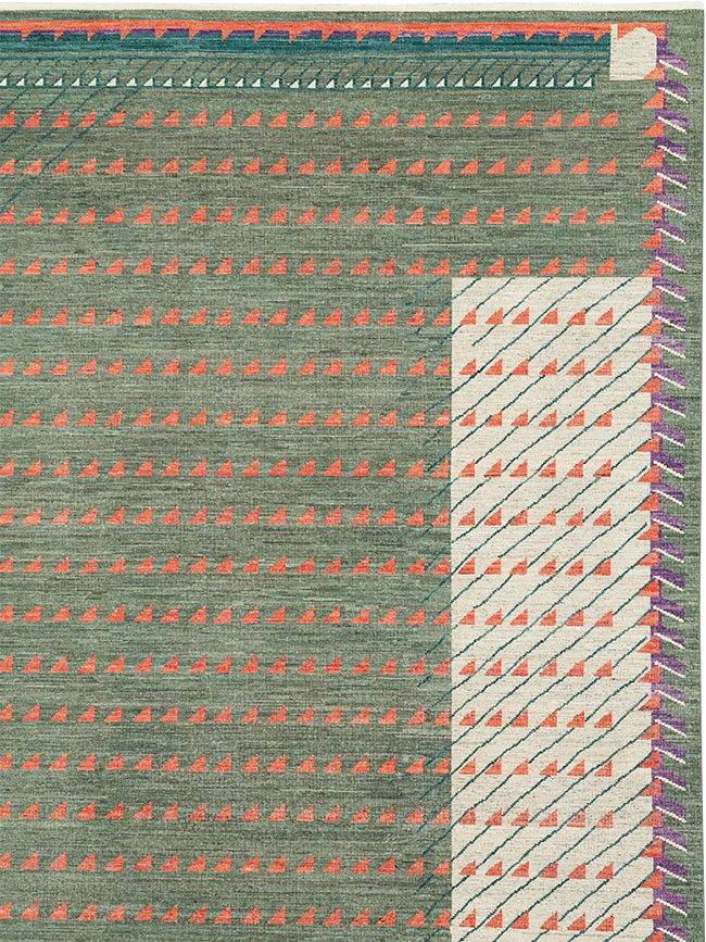 Modern East Turkestan Khotan Large Room Size Carpet, No.33014 - Galerie Shabab